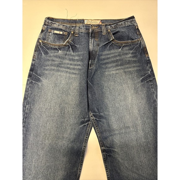 Indigo 30 Denim Jeans Size 38x34 - Picture 1 of 14